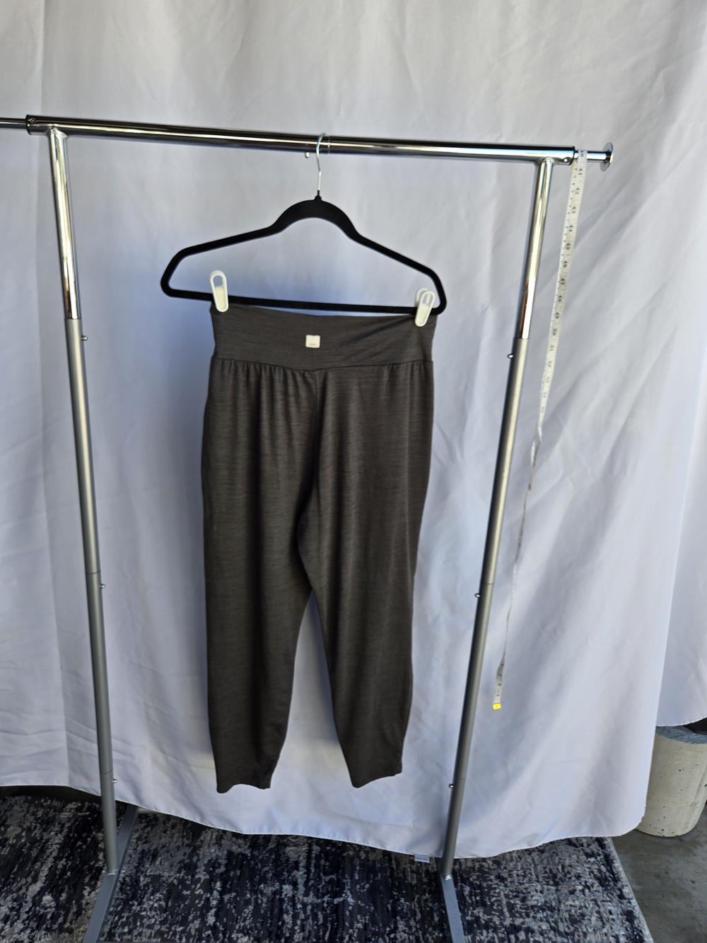Vuori Cozy Ribbed Knit Lounge Pants - Dark Gray